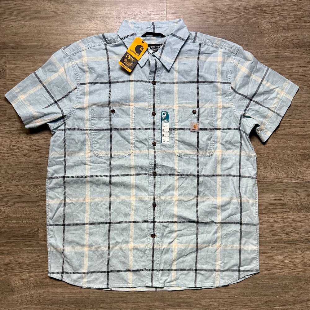 *NWT Carhartt Men's Rugged Flex Shirt - Light Blue